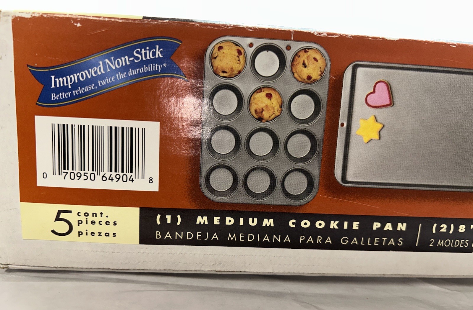 Vintage Bakers’s Secret Non-Stick 5 Pc Set 2001 Includes Cake-Cookie-Muffin Pans