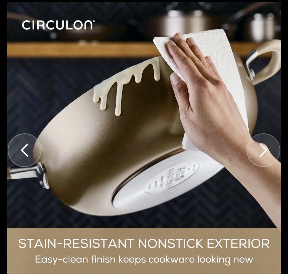 Circulon 13 Piece Non-Stick Cookware Set, A1 Series Scratch Defense BRONZE NEW