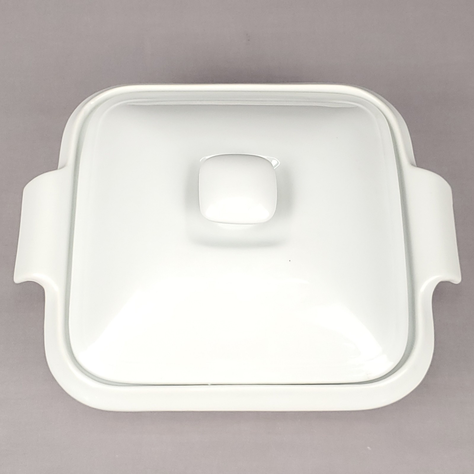 BIA Cordon Bleu Ceramic Covered Casserole Baking Dish 7″ x 7″ x 3″, White 1.5 qt