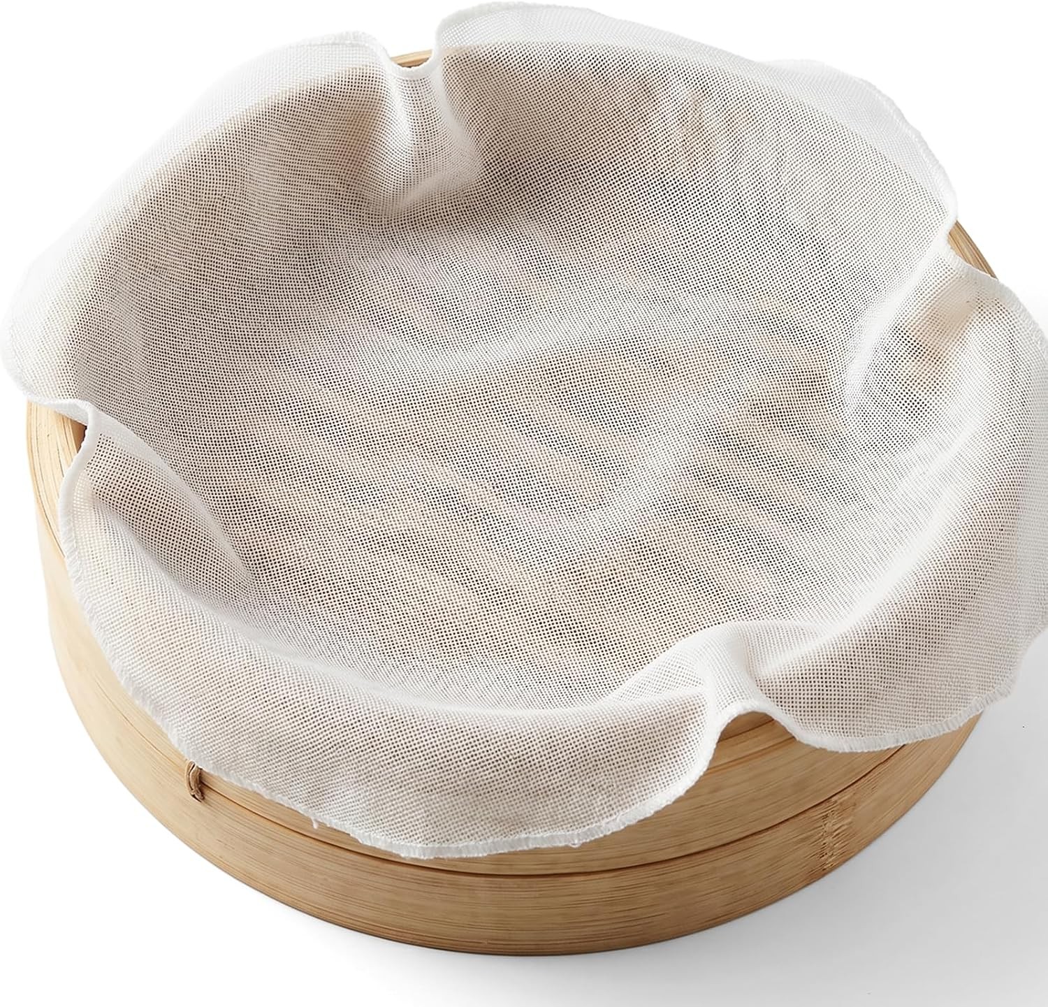 6 PCS Steamer Basket Liners Natural Pure Cotton Steamer Cloth Cheese Cloths