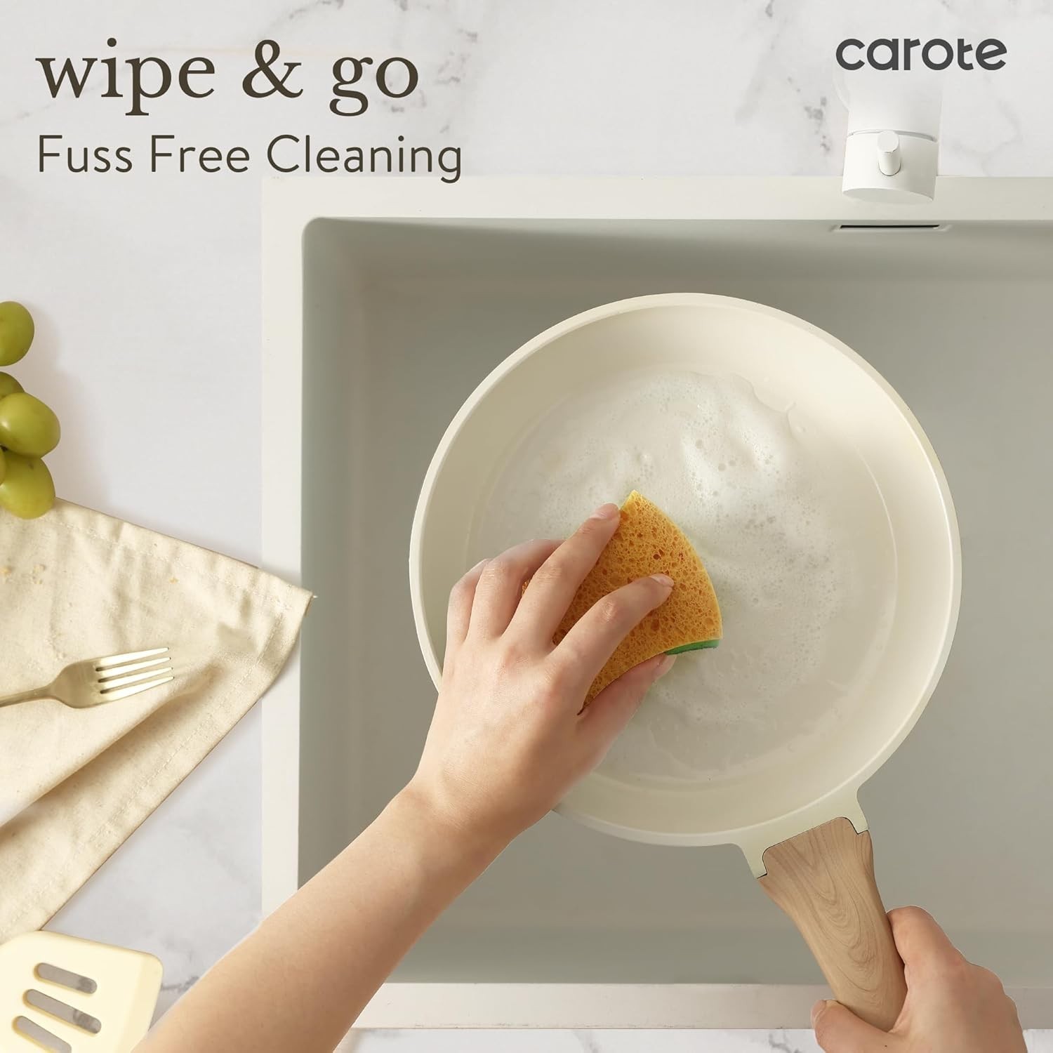 Elegant 21-Piece Ceramic Cookware Set with Non-Stick Finish – Effortless Cooking