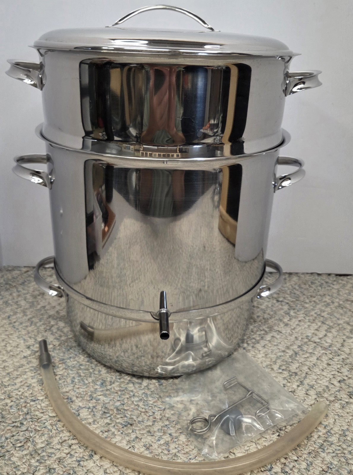Vintage OPA Mehu Liisa Juicer/Steamer/Cooker/Roaster 10 Liter Stainless Steel