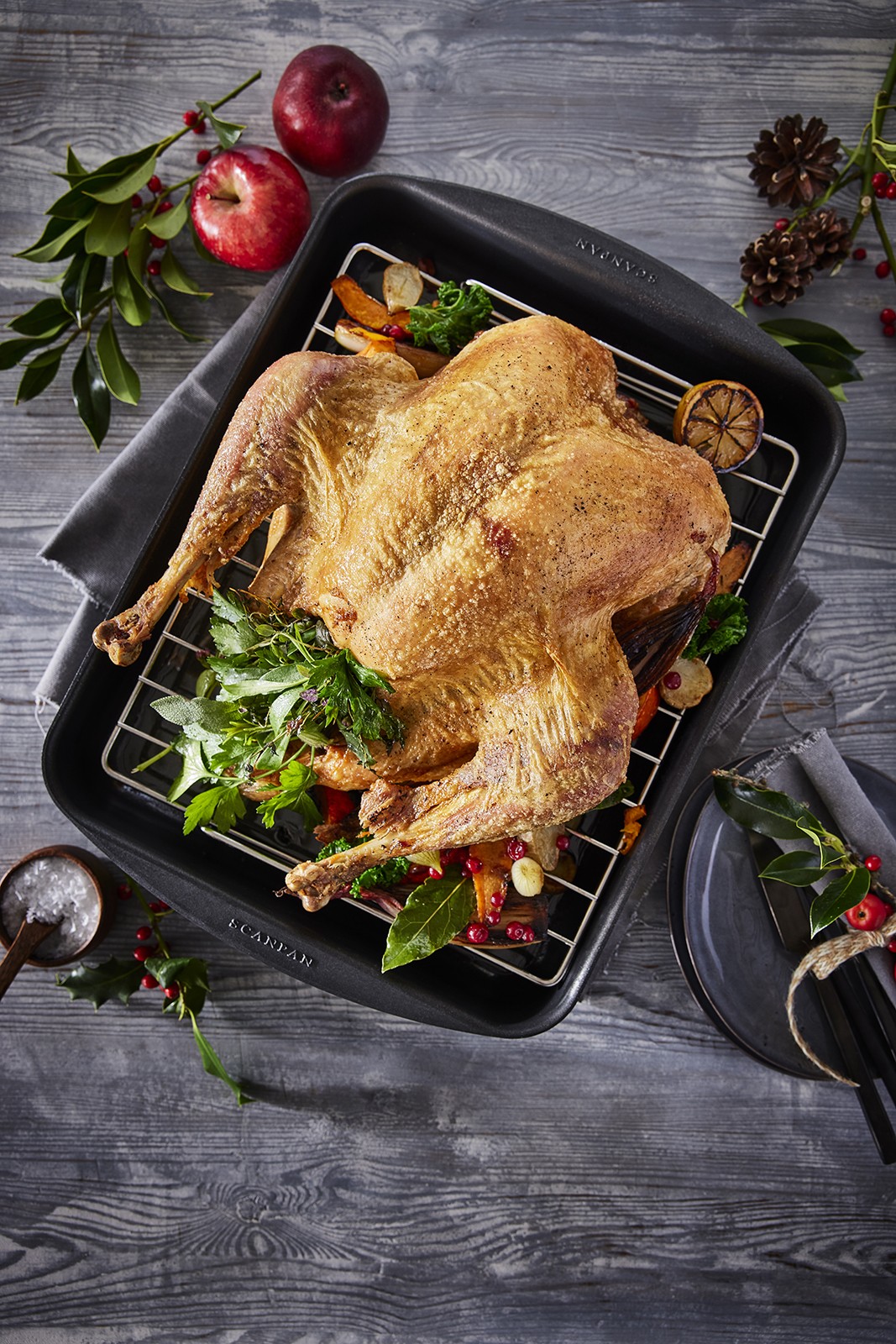 Scanpan Classic 15.25″ x 10.5″ Roasting Pan, 5.25 Qt.