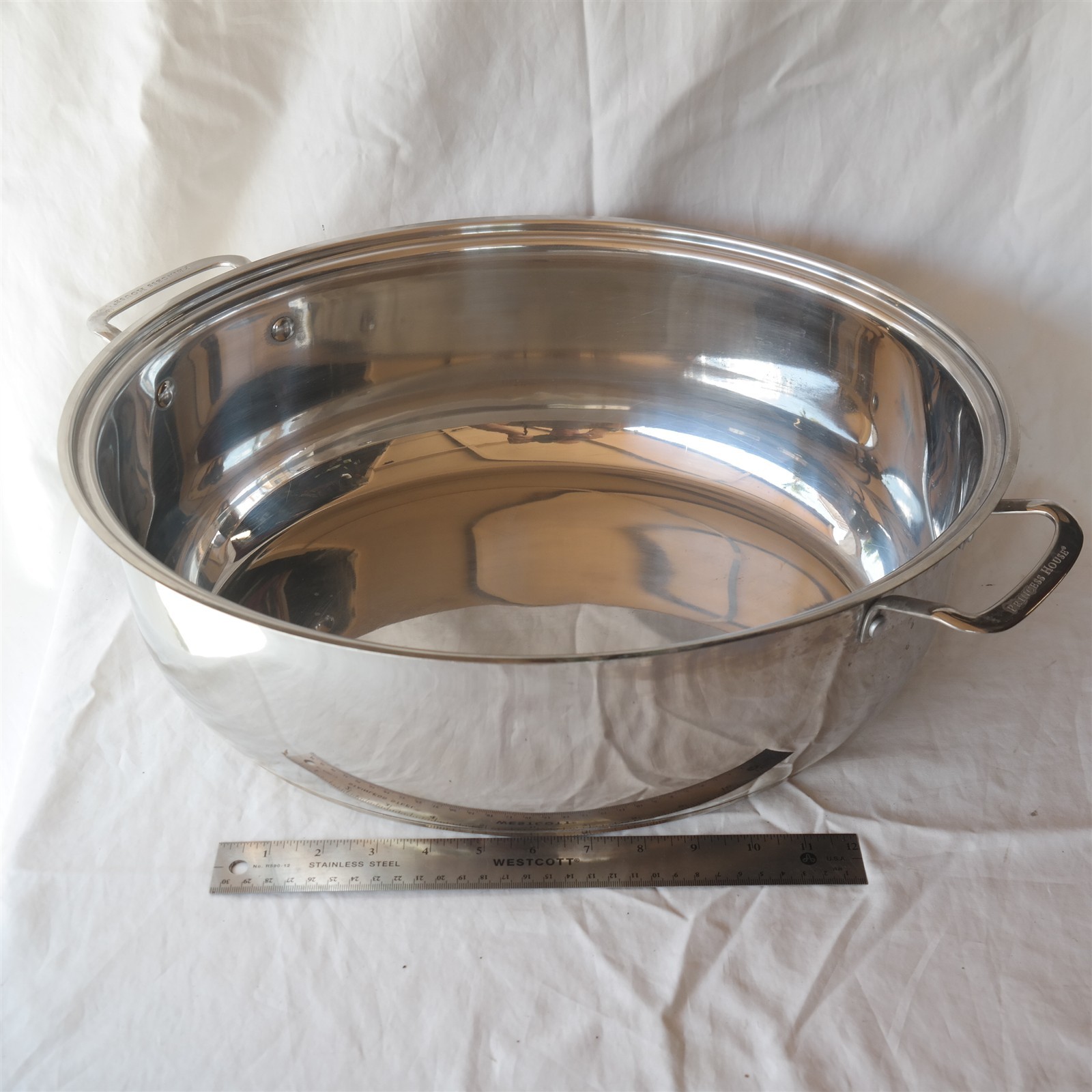 Princess House 16 quart Stainless Heavy Roaster w/o Lid L1328 Roasting pan