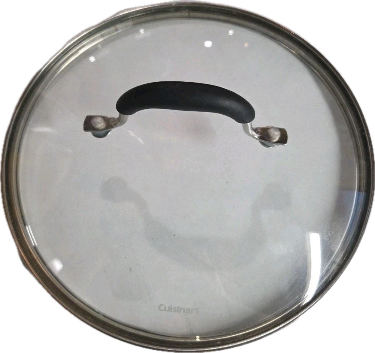 Cuisinart Glass Pot Pan Replacement Lid Only 10” OD 9 1/4” Inside Diameter