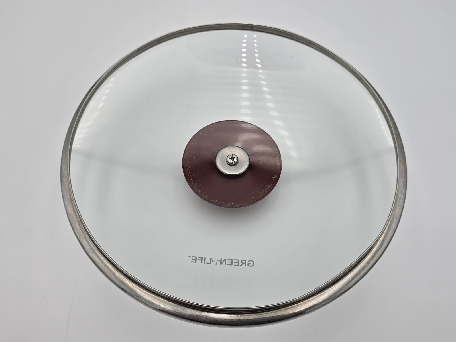 Green Life Replacement Glass LID ONLY for Pot 8-1/2″ Inner Rim Red Knob See Pics