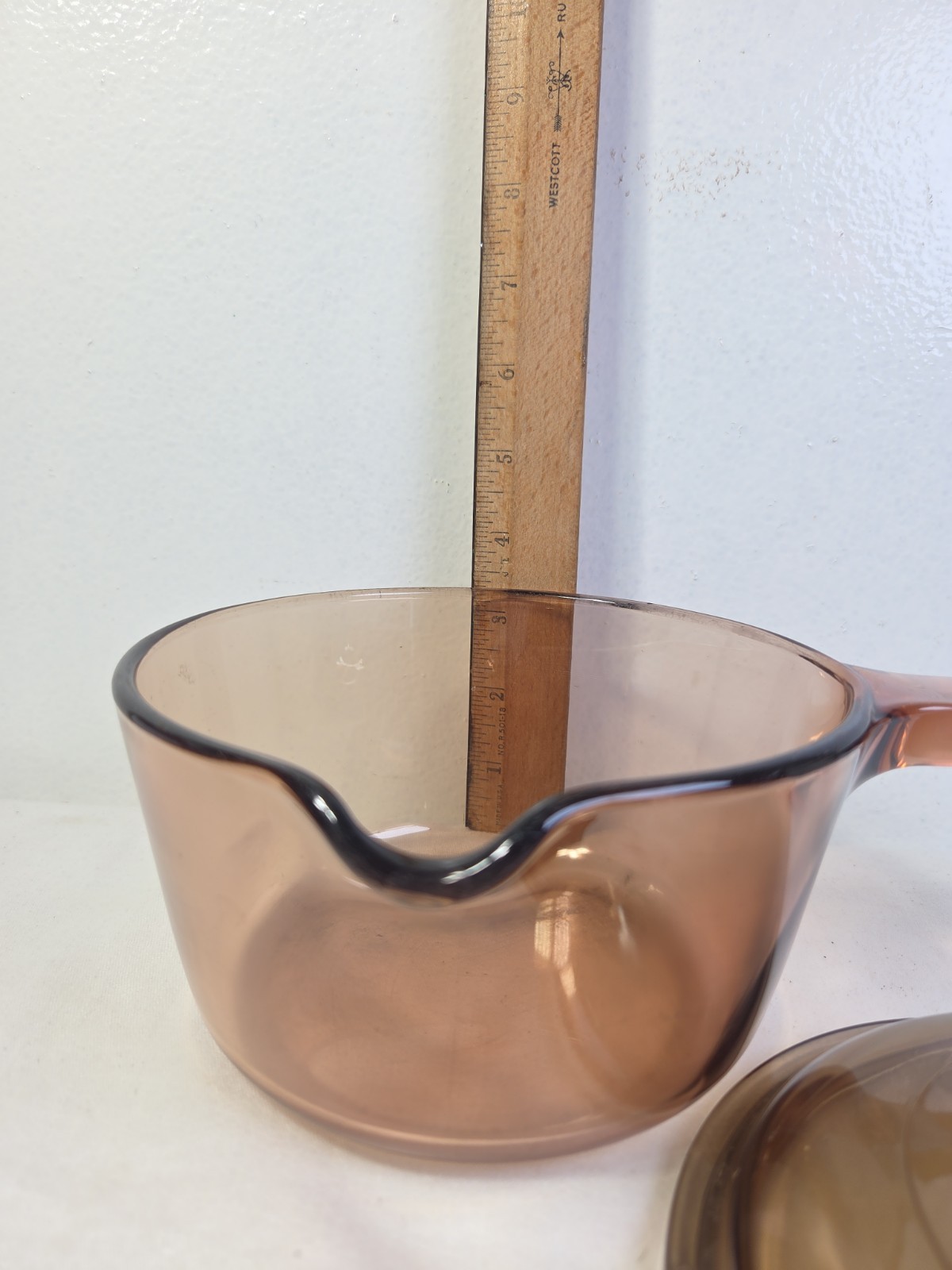 VISIONS Pyrex G.V-1-C Glass Saucepan Brown Transparent With Lid Two-Piece Set