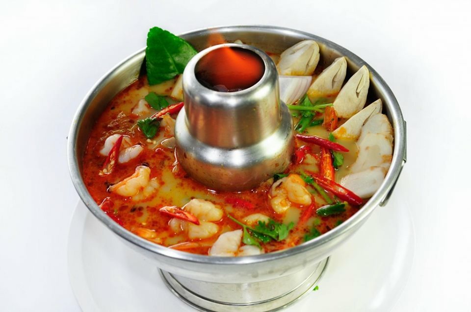 Thai Kitchenware Tom Yum Hot Pot Soup Boil Bowl Utensil Thai Style Cookware 22CM