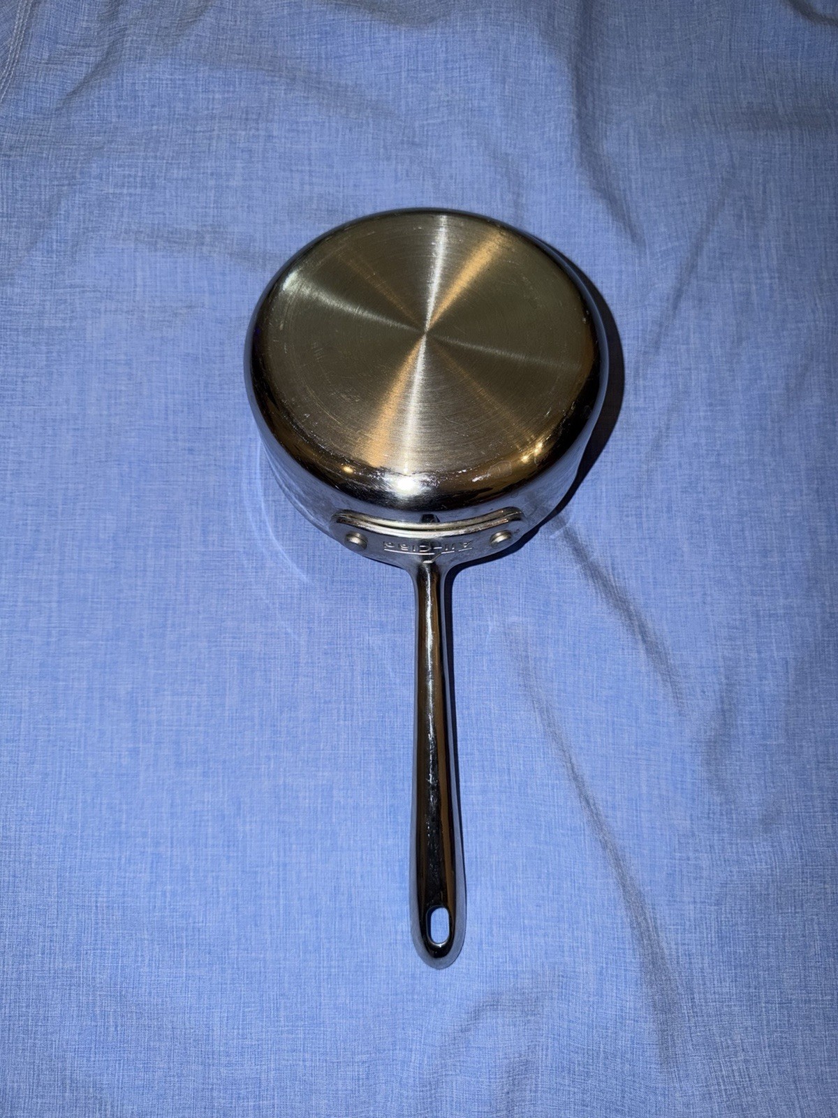 All-Clad 1 Qt Stainless Steel Saucepan Pot No Lid Riveted Handle Made USA