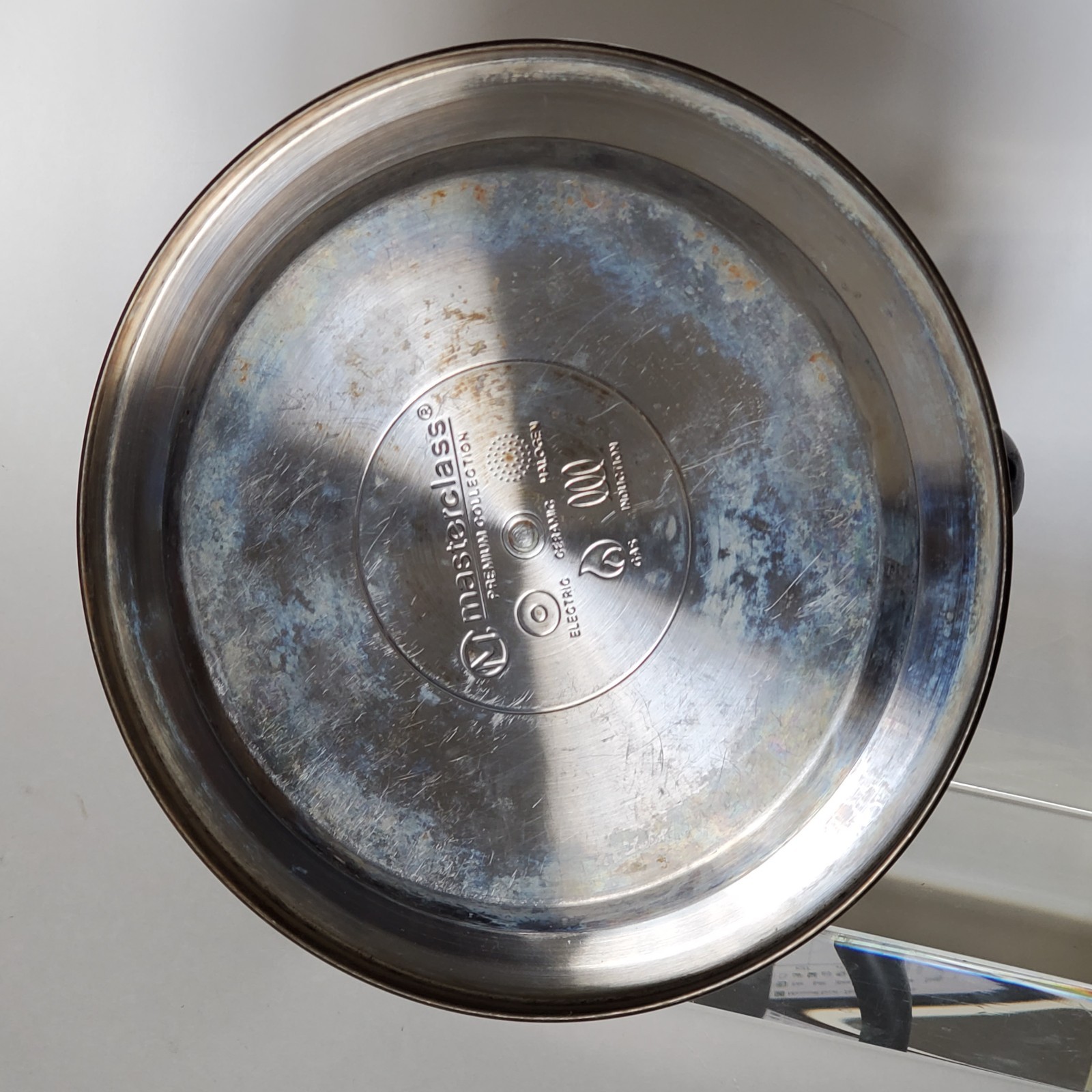 Masterclass Premium Collection teapot induction gas silver trigger spout whistle