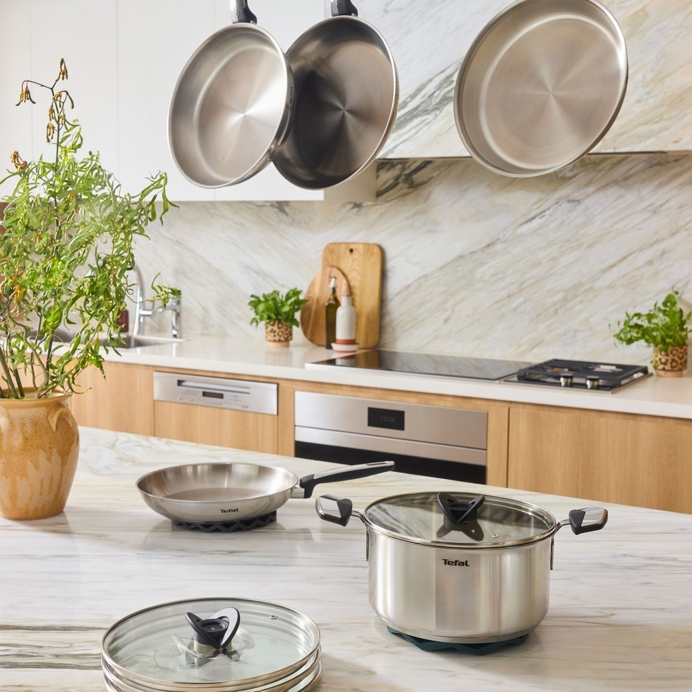 Tefal Space+ Emotion+ Induction Stainless Steel Uncoated Pasta Pot 22cm