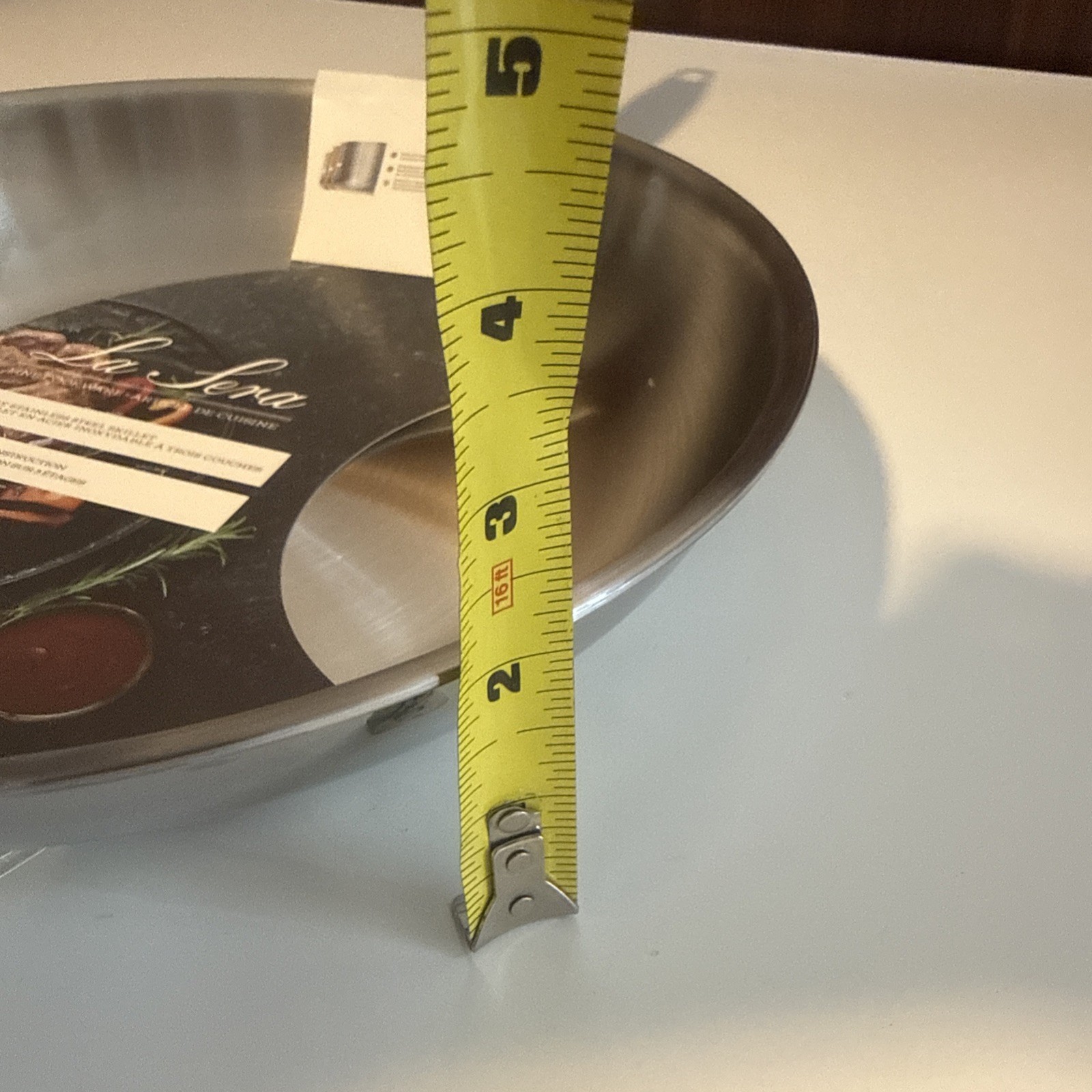 11″ Stainless Steel skillet cookware pan for all stove tops including induction