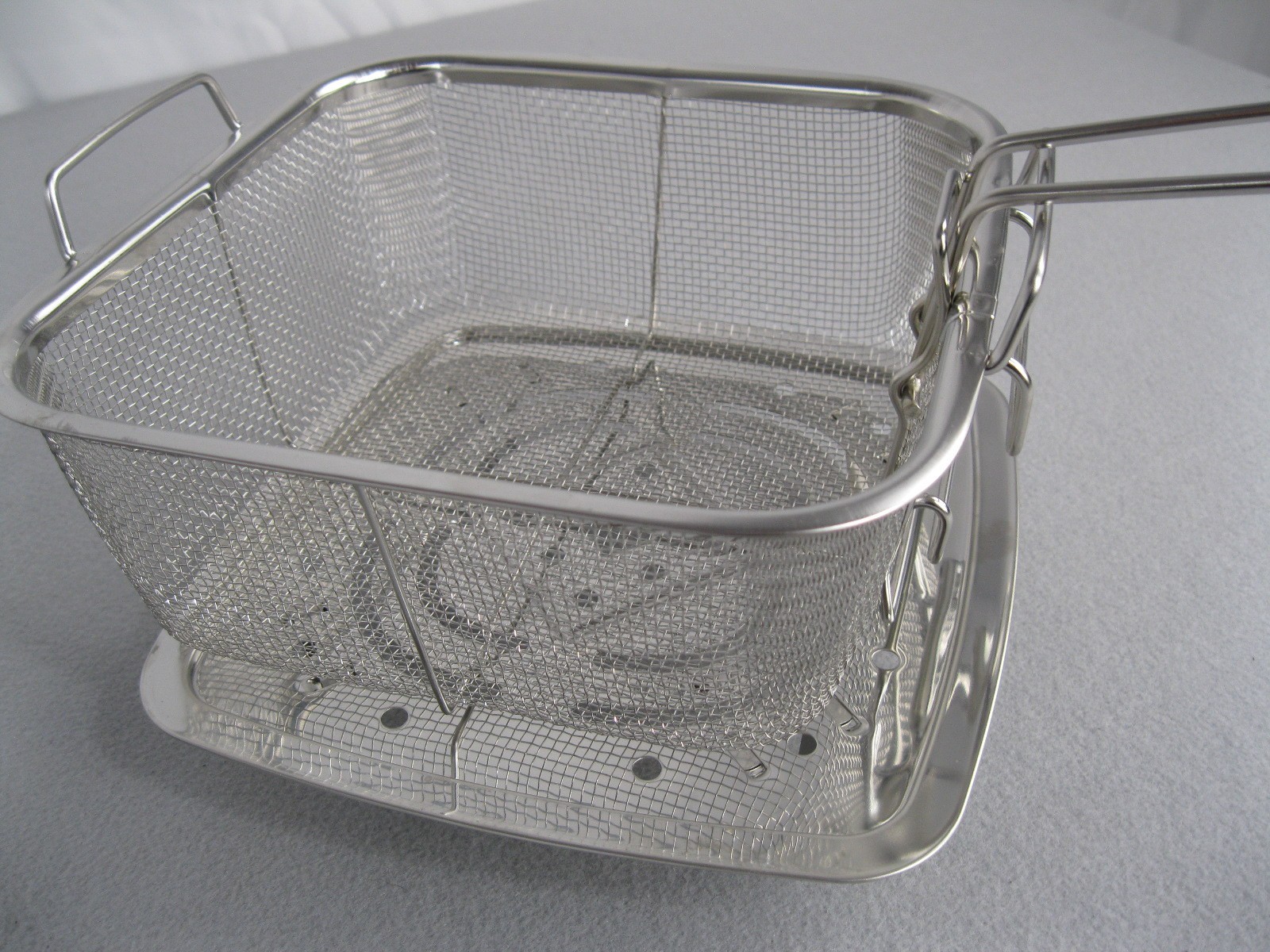 Gotham Steel Ceramic Square Deep Frying Pan, 9.5” Fryer/Steamer included