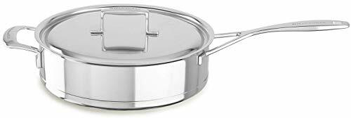 KitchenAid Professional Stainless Steel Seven-Ply 5.0-Quart Low Saute Pan w/ Lid