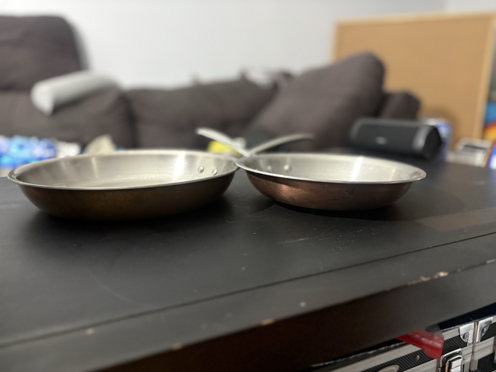 6-Piece Copper Stainless Steel Pan Set w/ Frying Pan, Saucepan, Pot & Lid