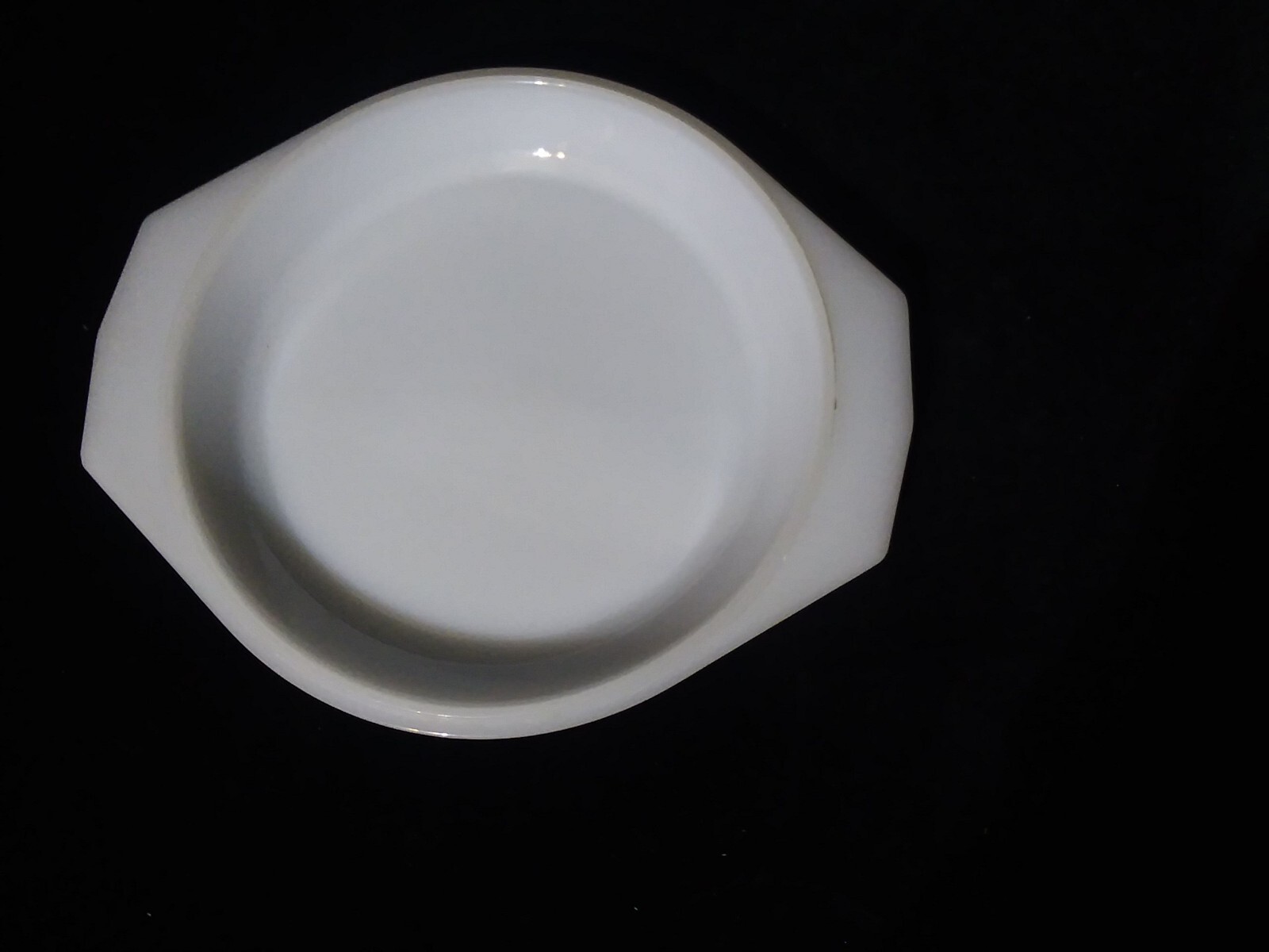 Arcopal French Milk Glass Lid Only 7.5″ Large Round Casserole Side Handles RARE!