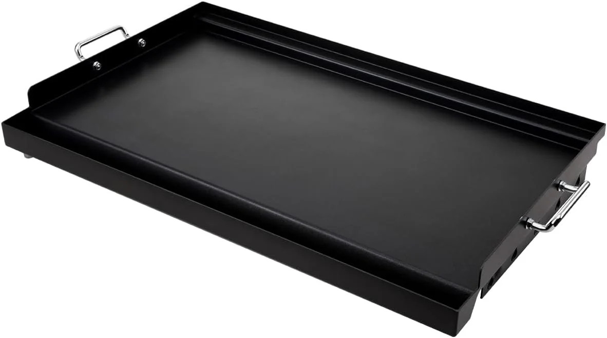 LotFun 25″ x 16″ Carbon Steel Cooking Griddle for Outdoor Gas Grill, Universal G