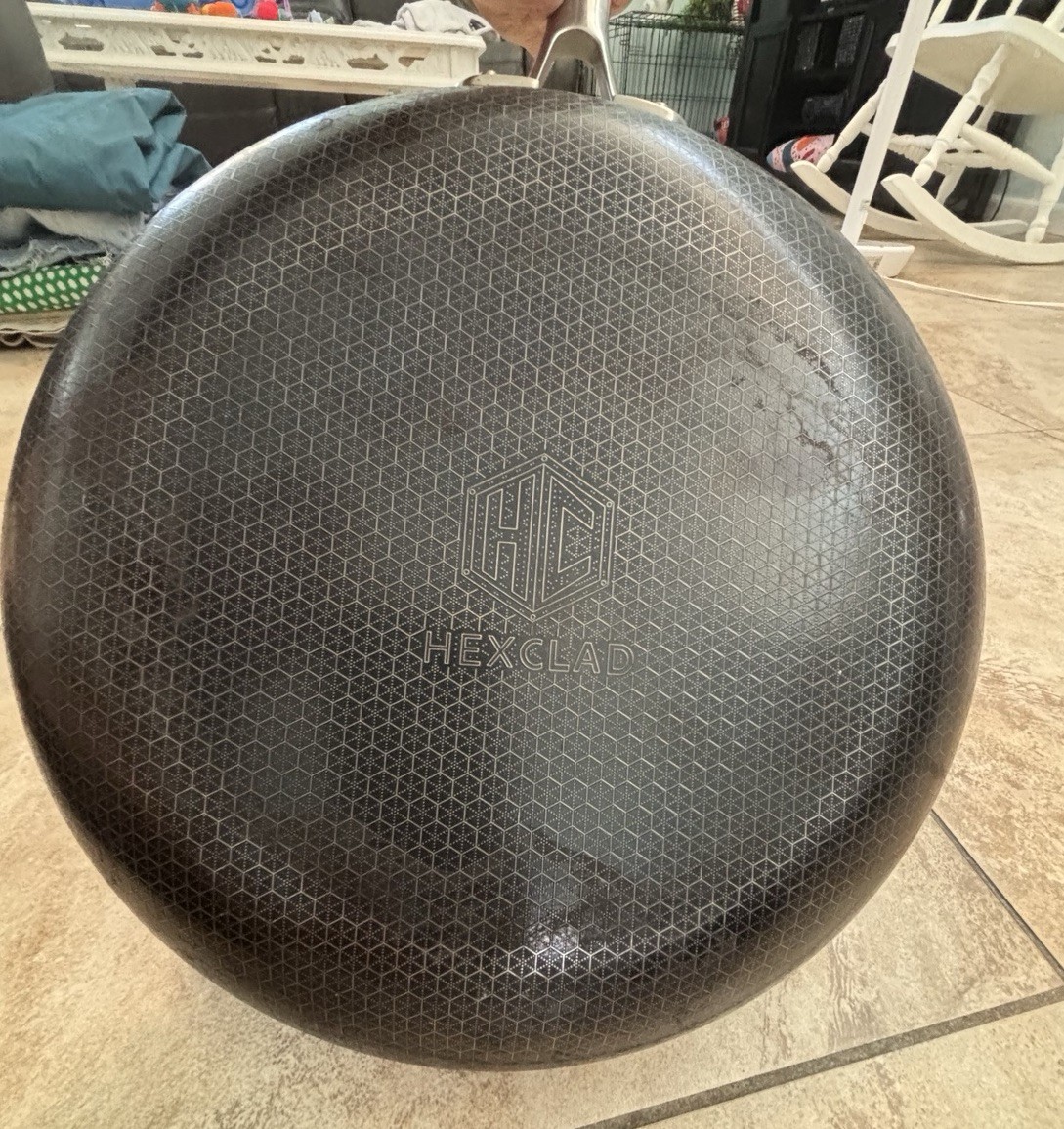 HexClad 12″ FRYING PAN 12-Inch 12 Hybrid Non-Stick NO Lid – Used Good Condition