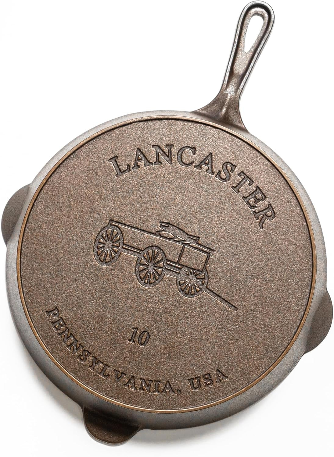 No. 10 Skillet – 11-5/8-Inch Pre-Seasoned Heirloom Pan – Made in USA