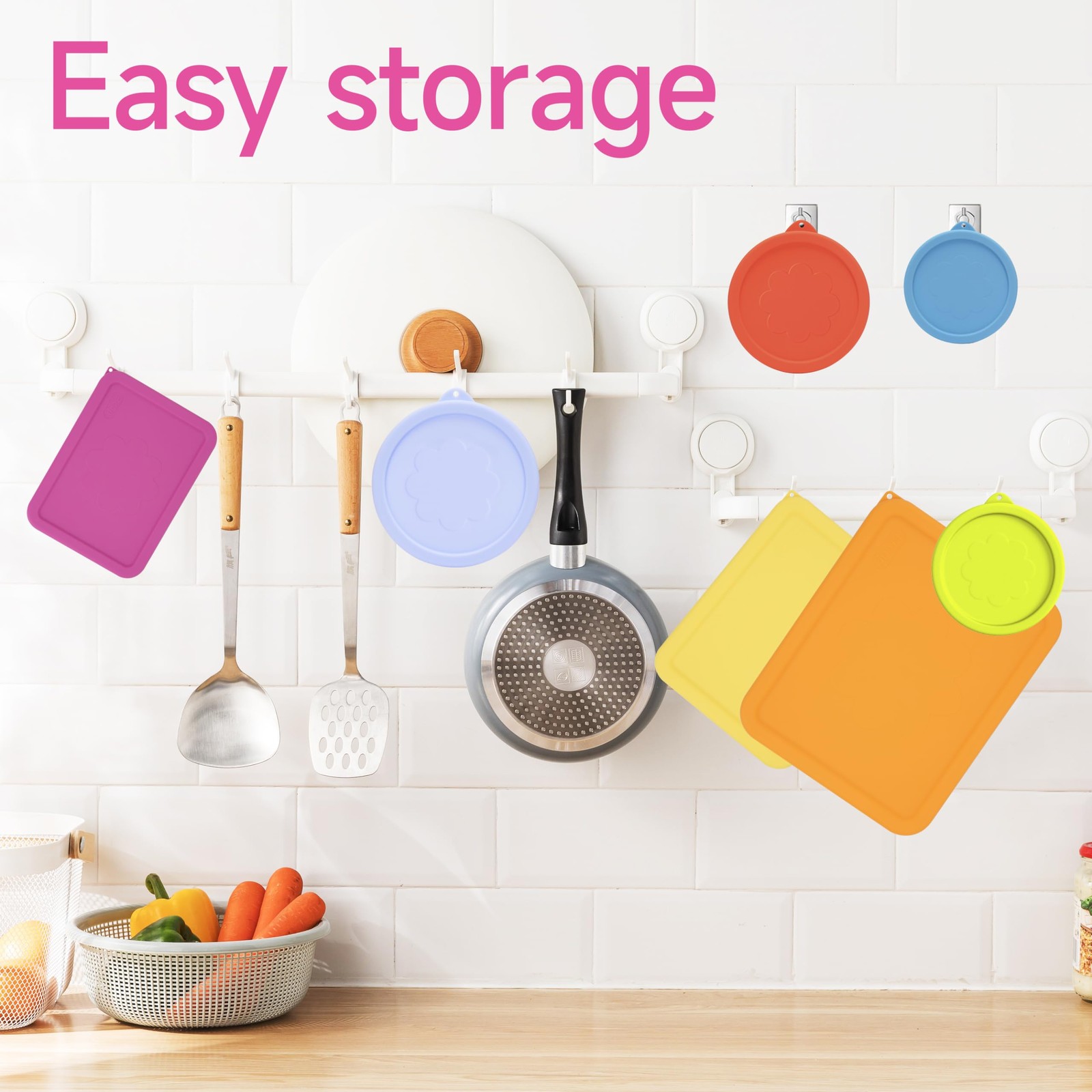 LUVCOSY 3 Cup 6 Cup 11 Cup Rectangle Silicone Storage Cover Lids Replacement …