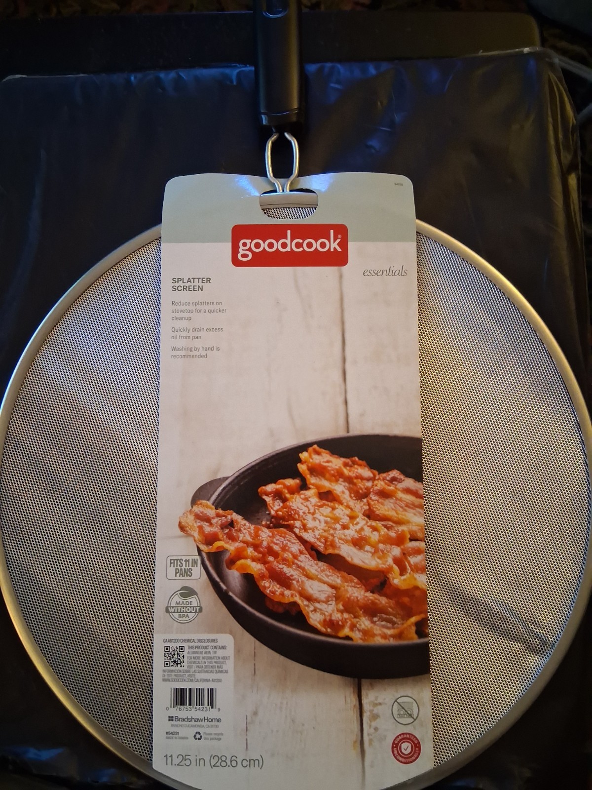 Bradshaw Home goodcook essentials 11.25″ Splatter Screen w/Handle