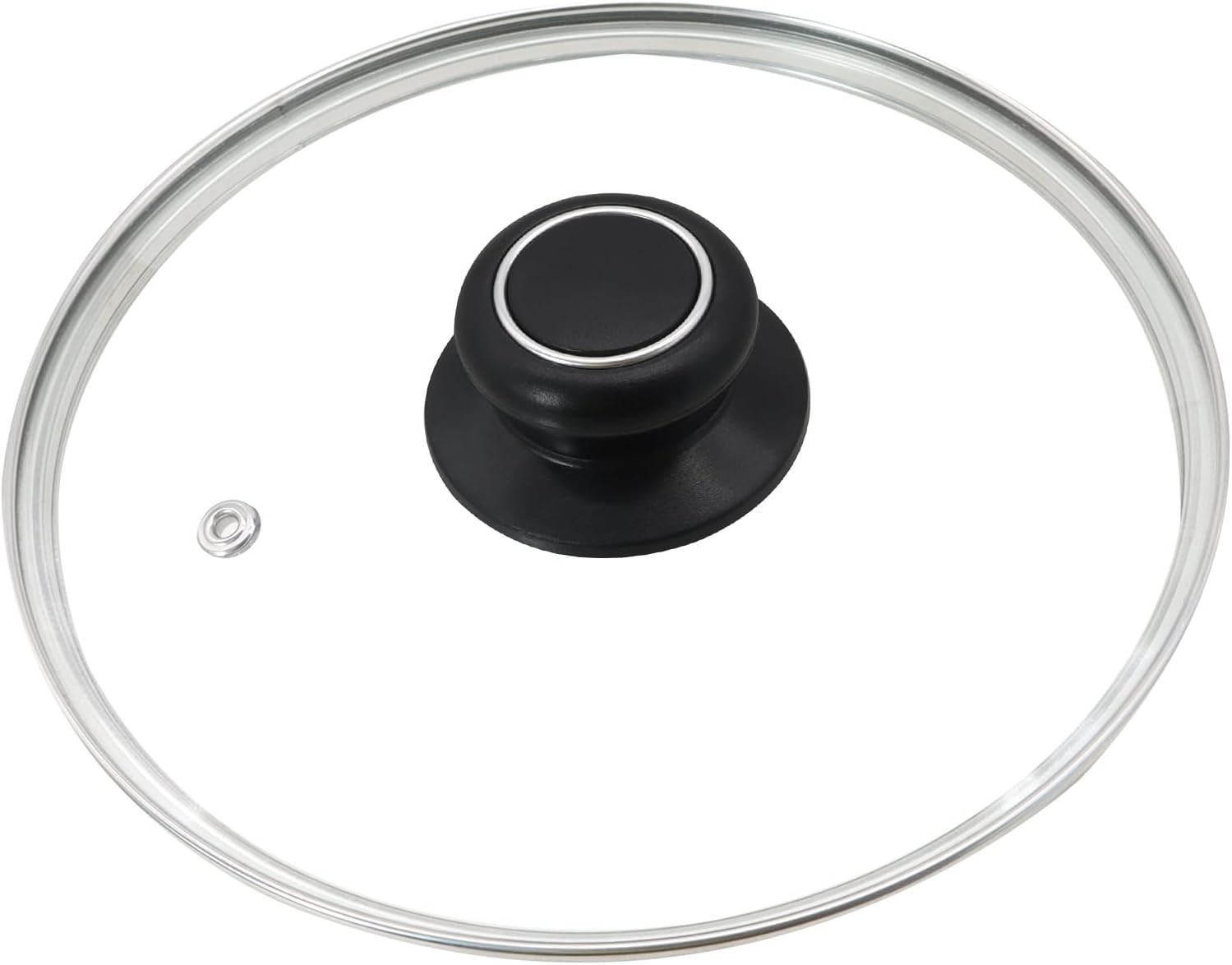 Glass Lid for Frying Pan 12 Inch Tempered Glass Pot Lid Cover with Stainless