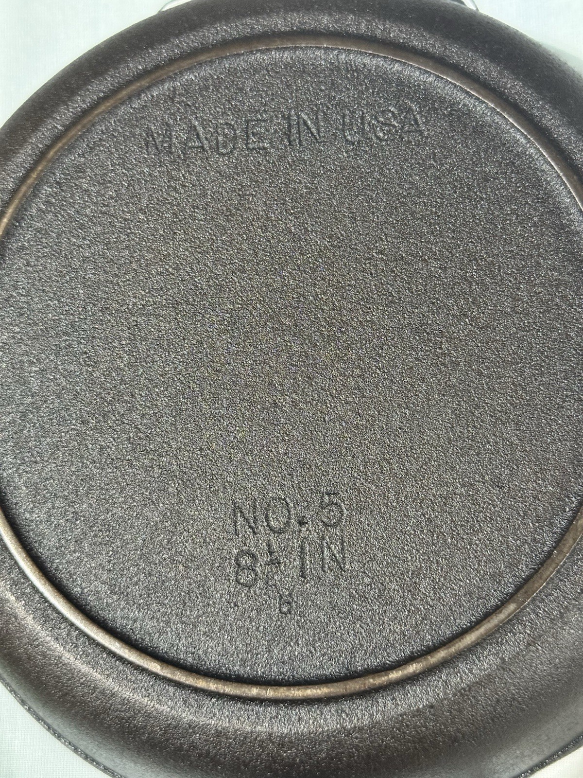 Vintage BSR Birmingham Stove & Range No. 5 Cast Iron Skillet 8 1/8″ Restored