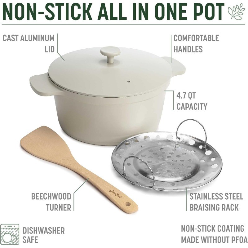 All-In-One Pot, Multilayer Nonstick, High Performance Cast Dutch Oven