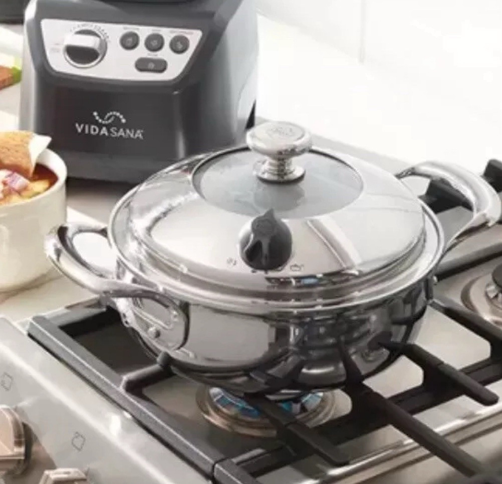 Princess House VIDA SANA 5-PLY STAINLESS STEEL COOKWARE 2.5-Qt. Casserole 5561