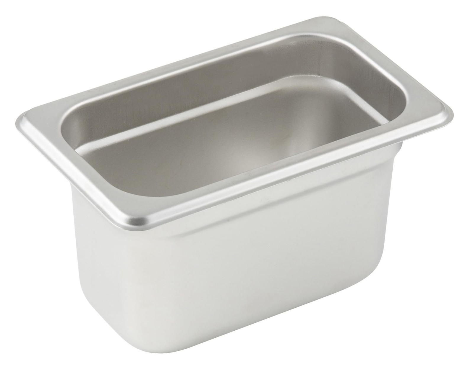 Anti Jamming Steam Pan 1/9 Size x 4 Inch Deep Standard Weight Stainless Steel