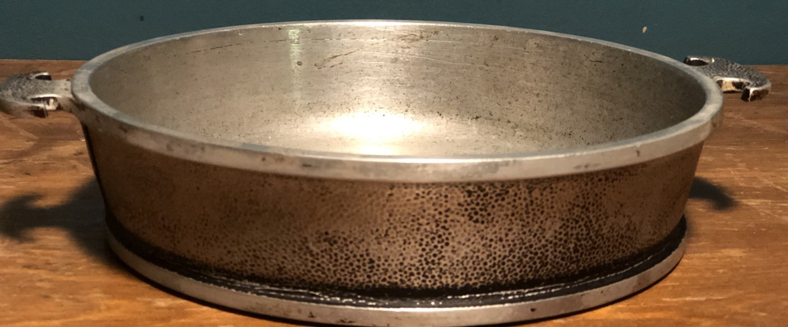 Two Vintage Guardian Service Hammered Aluminum Cookware Casserole Frying Pans