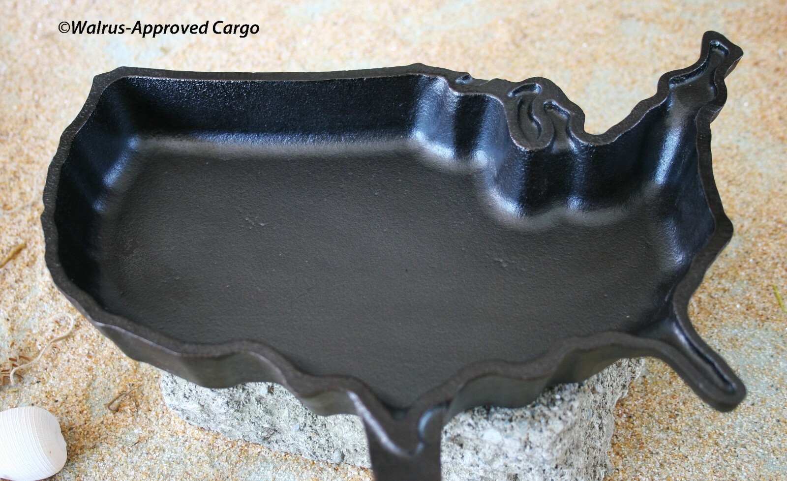 CRATE & BARREL AMERICAN CAST IRON SKILLET -NIB- COOK UP SOME TASTY USA TREATS!