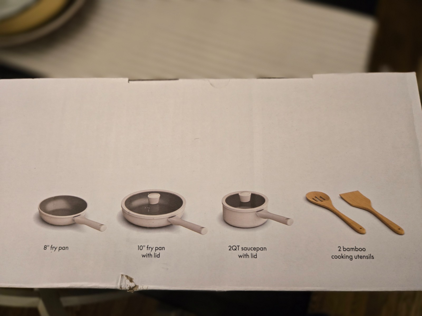 bella 7 Piece Cookware Set w EverGood Ceramic Nonstick Coating​, Dishwasher Safe