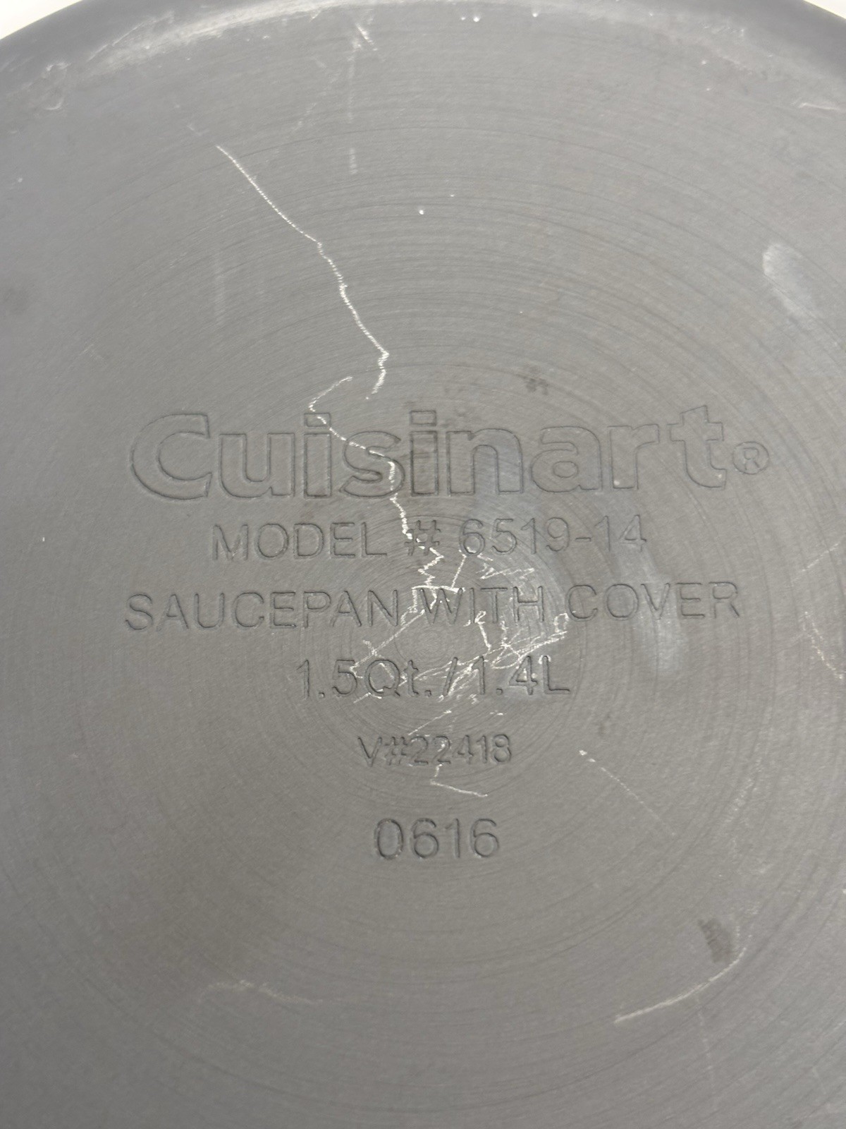 Cuisinart 1.5 Qt Matte Black Stainless Steel Sauce Pan With Glass Lid