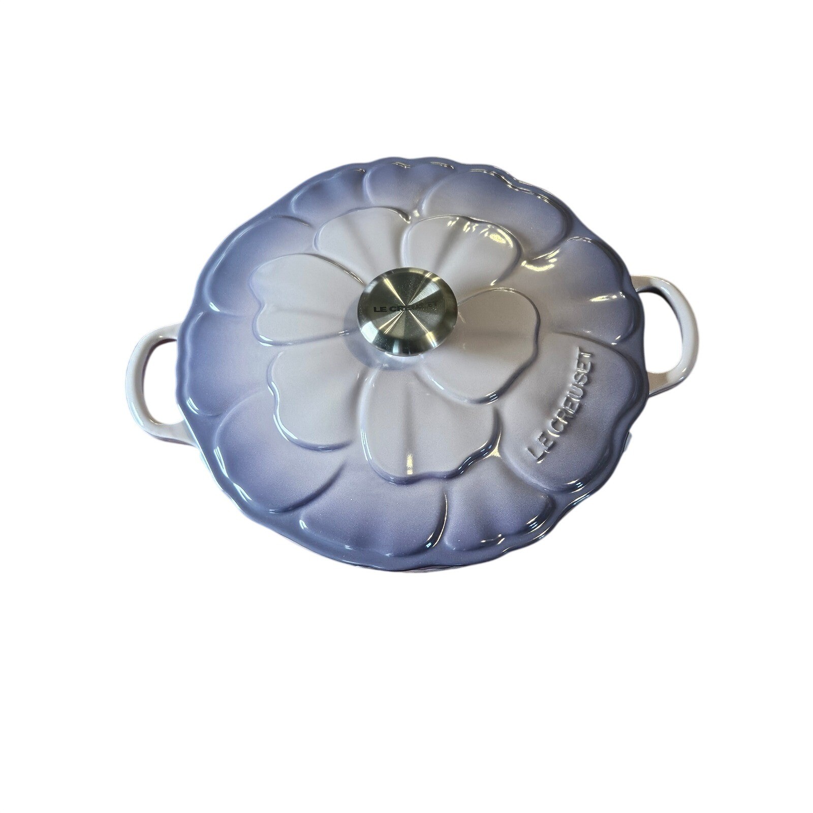 Le Creuset Signature Petal Shallow Casserole 2.25 Qt Provence Bluebell Purple 26