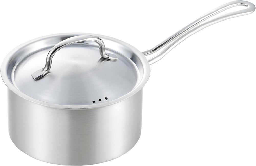 Yoshikawa Saucepan, 16cm, Stainless Steel, Gogi Style, 1.7L, 1700ml, Simple Desi