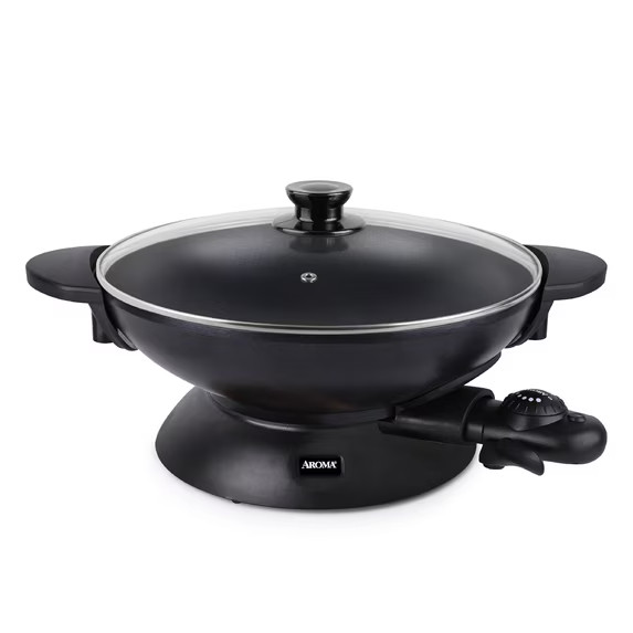 Aroma Professional 5Qt. Electric Wok, Black New (AEW-307)