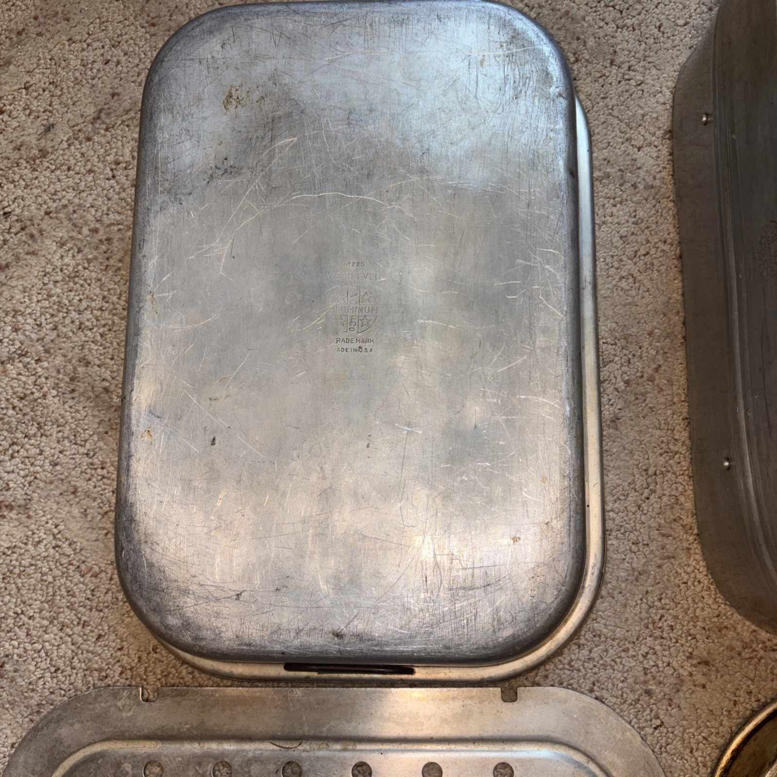 Wear-Ever Roaster Roasting Pan Canner Four-piece Set No. 225 Roaster/Steamer GUC
