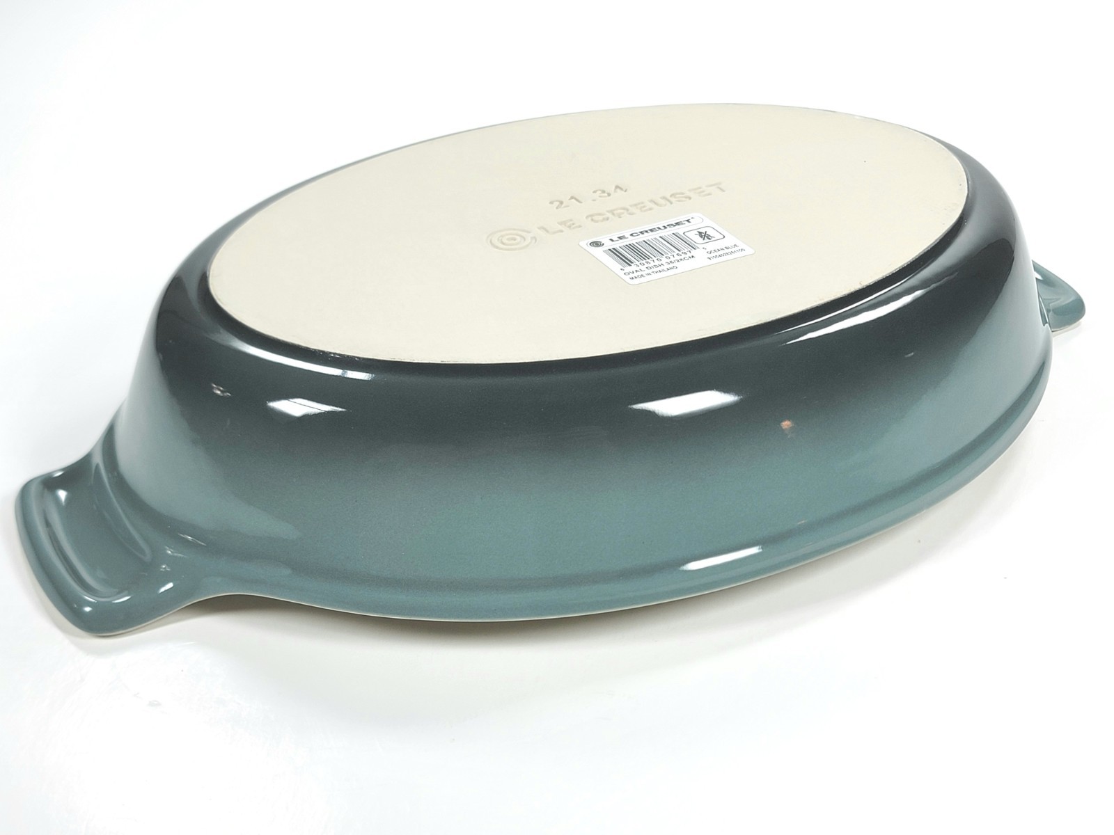 Le Creuset Stoneware Heritage Au Gratin Oval Bake Dish 11″ / 1.7qt NWT ~ OCEAN