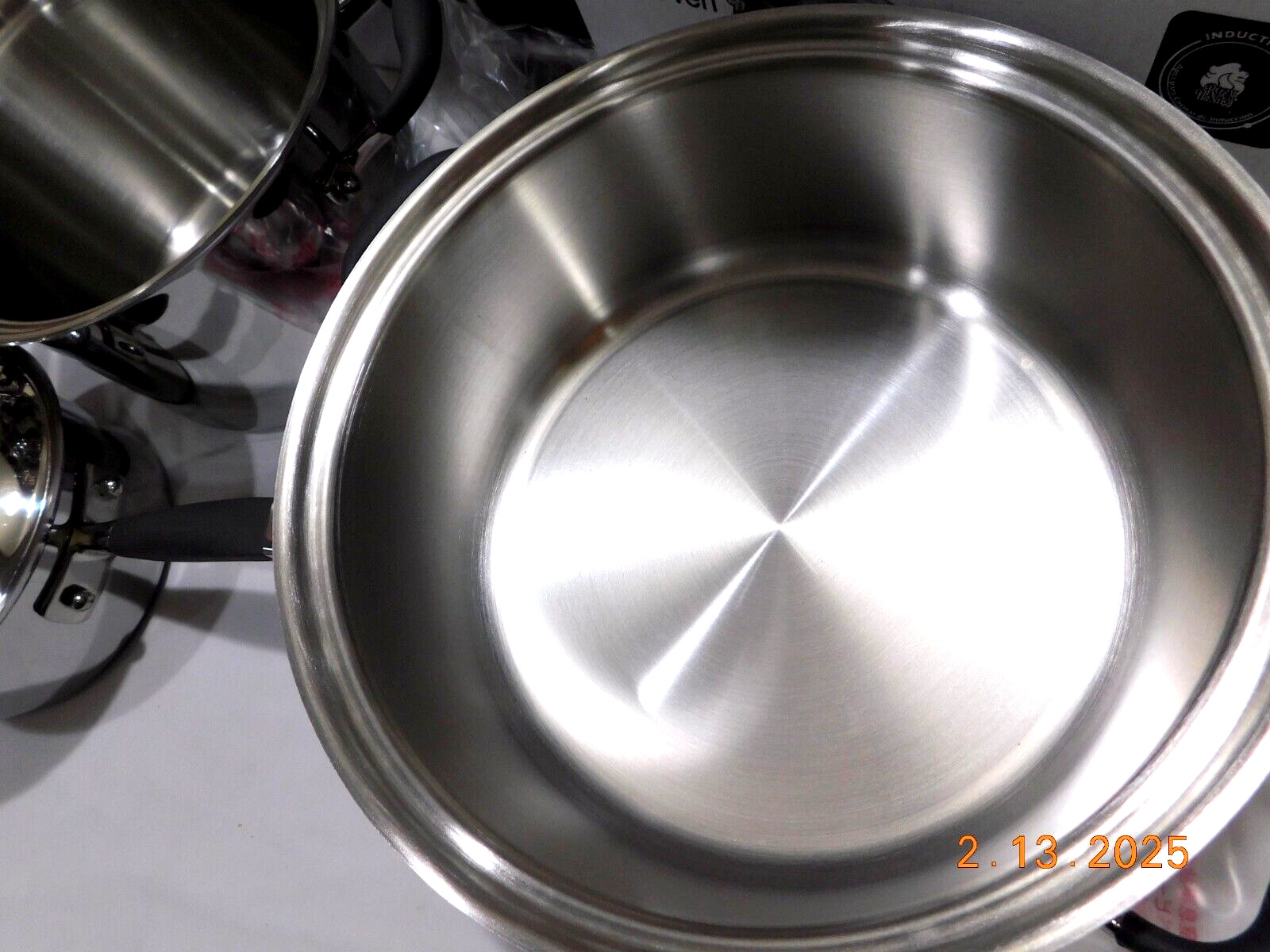 NEW ROYAL PRESTIGE Waterles Cookware USED LIDS 5Ply Surgical Stainless Induction