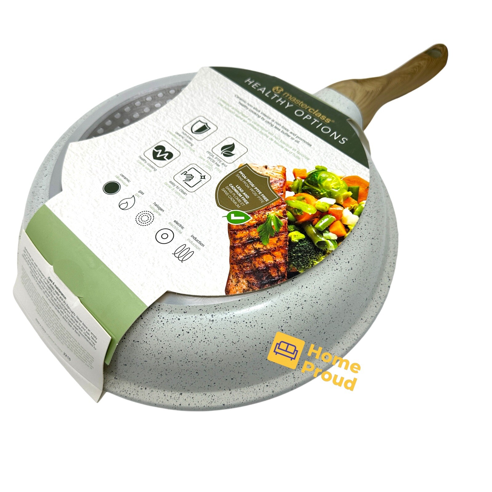 Masterclass Frying Pan Skillet Nonstick Ceramic Coating 11 inch Premium Cookware