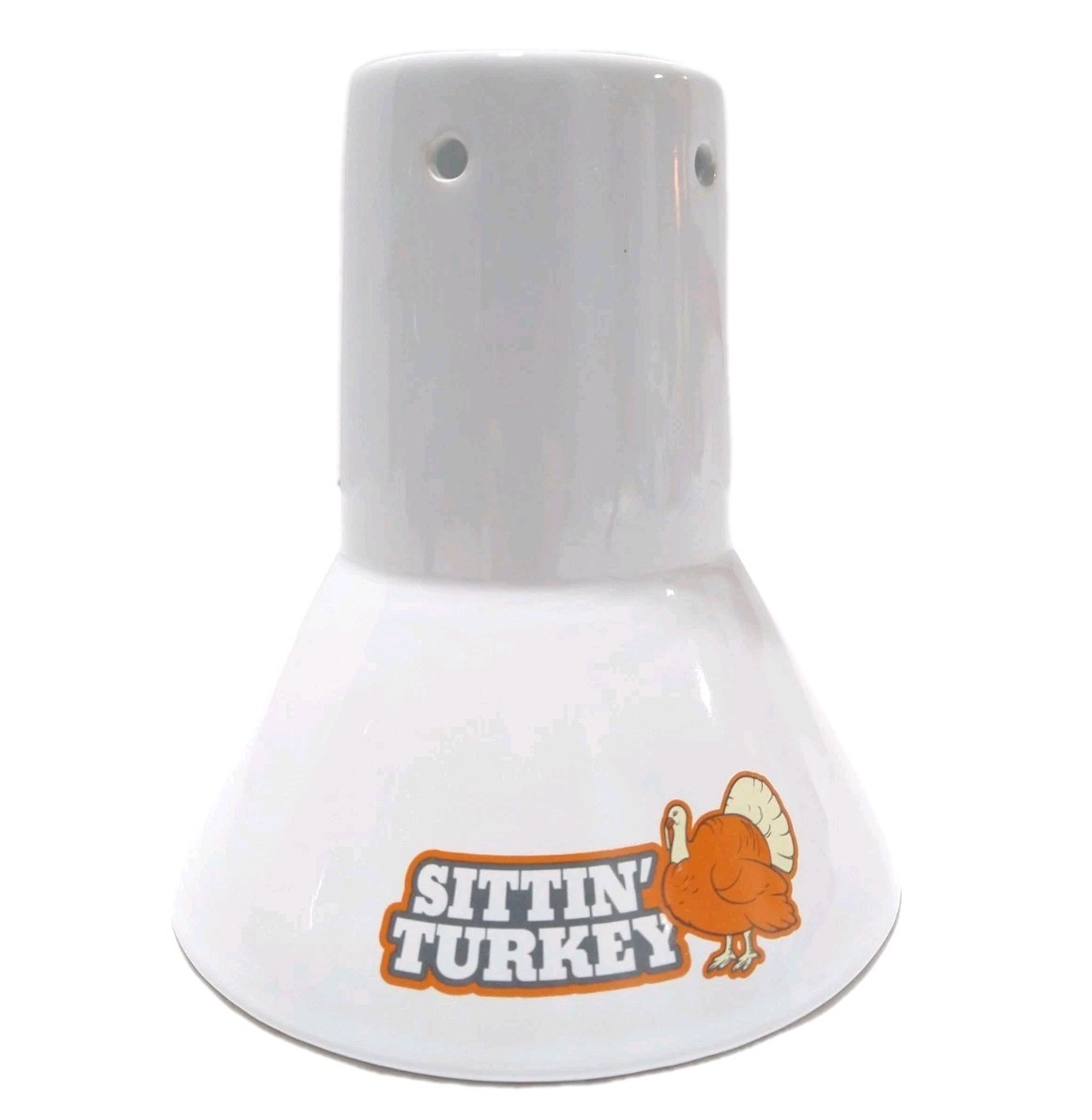 Sittin’ Turkey Ceramic Vertical Steamer Beer Can Roaster Infuser For Grill /Oven