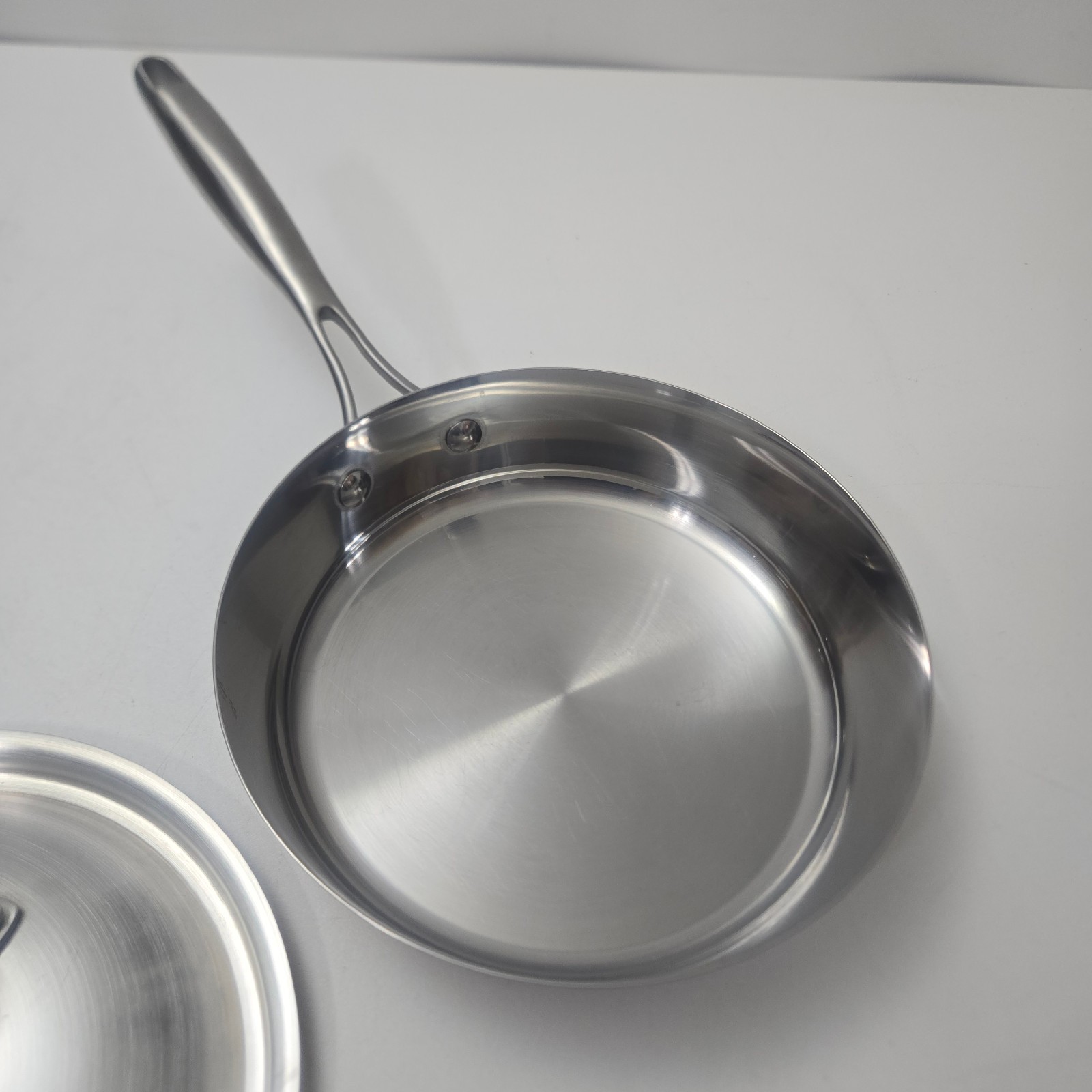 Technique Ti 9in 22cm 18/10 Stainless Steel Frying Pan Skillet Heavy Duty W/Lid