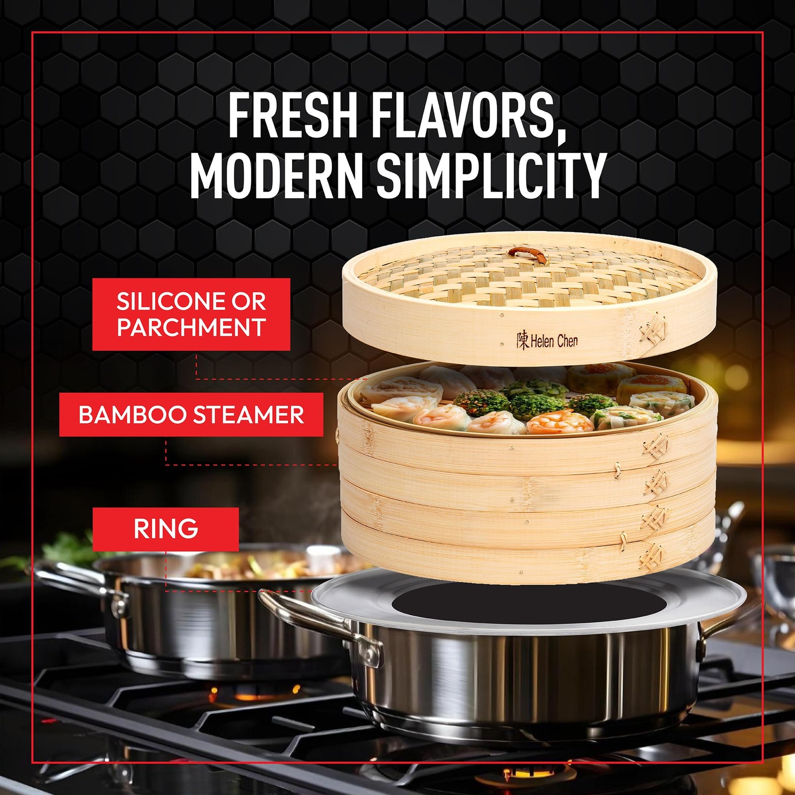 11 Inch Steaming Ring Pot Adapter Fits 8/9/10/11 Inch Steamers Dumpling Bao