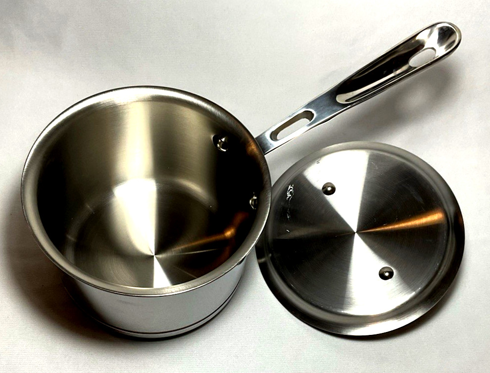 ALL-CLAD ~ Beautiful 5-Ply COPPER CORE 2 qt SAUCE PAN w/LID ~ USA