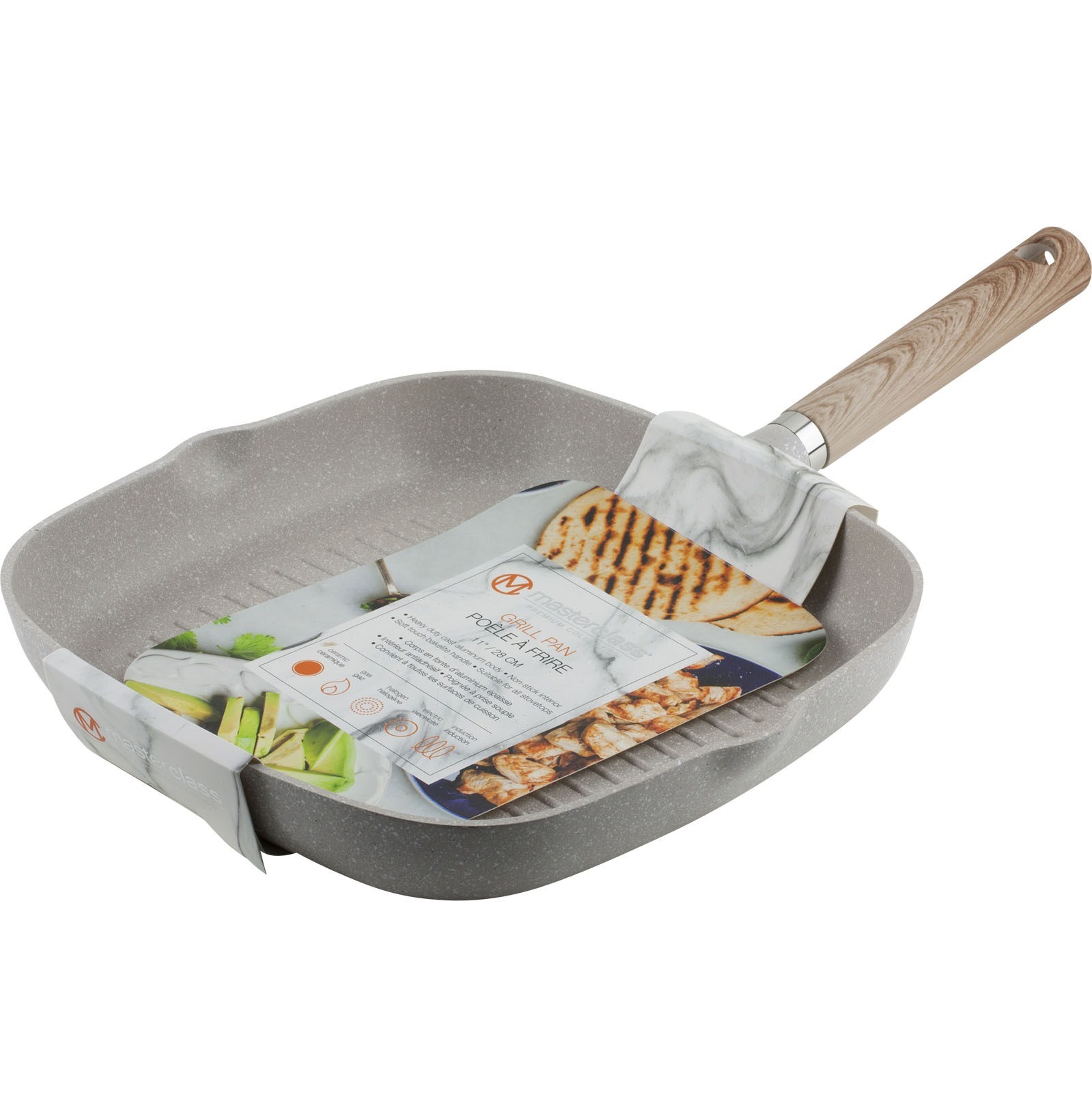 Masterclass Premium Cookware Collection 11″ Grill Pan Speckled