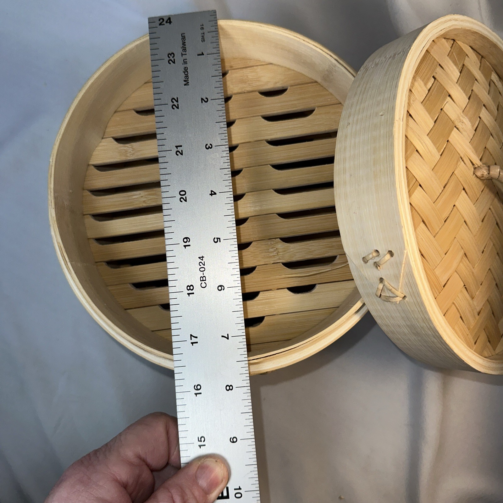 Bamboo Steamer Classic 8″ 2 tier steam basket Asian cooking