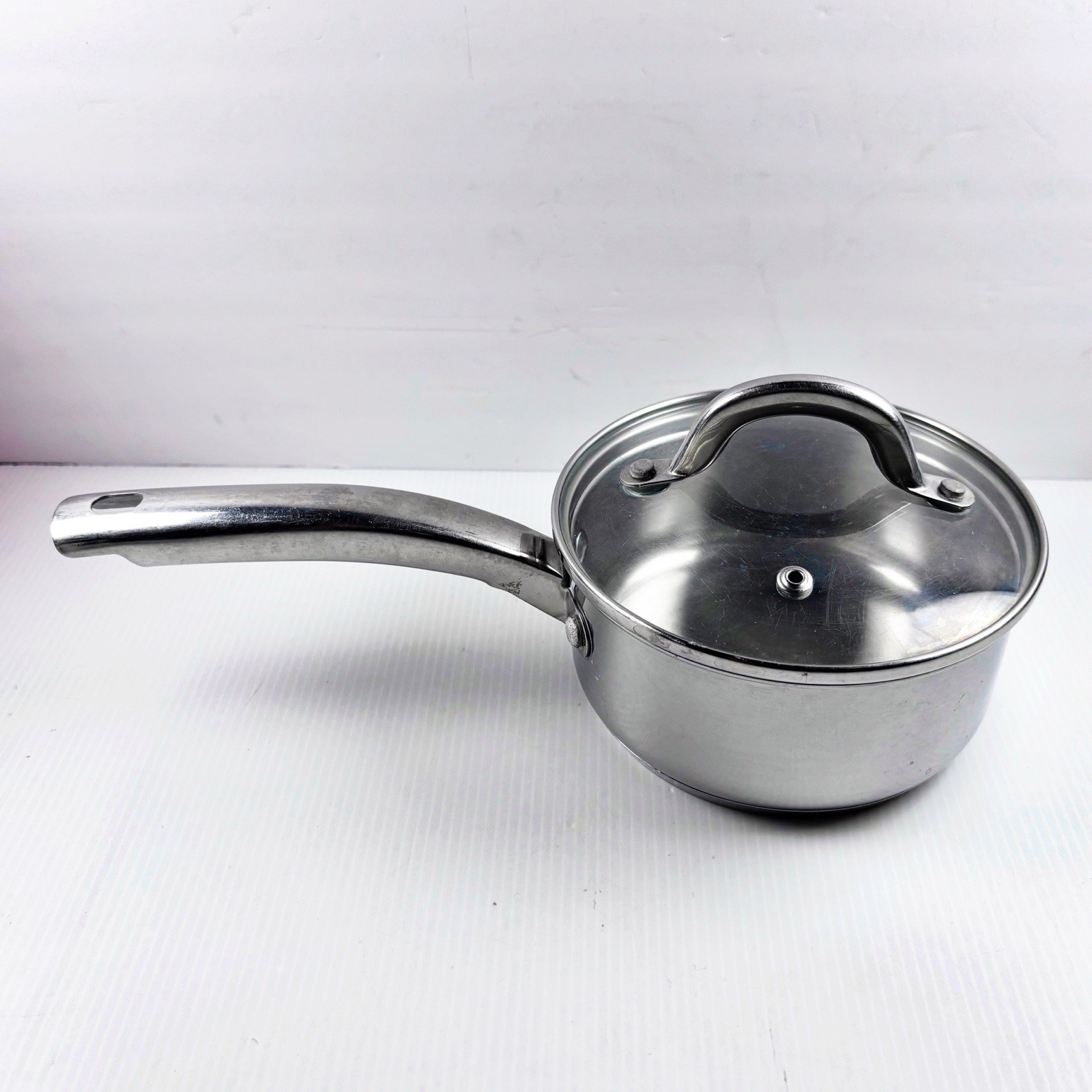 Martha Stewart 1 Qt Saucepan with Lid Stainless Steel Everyday