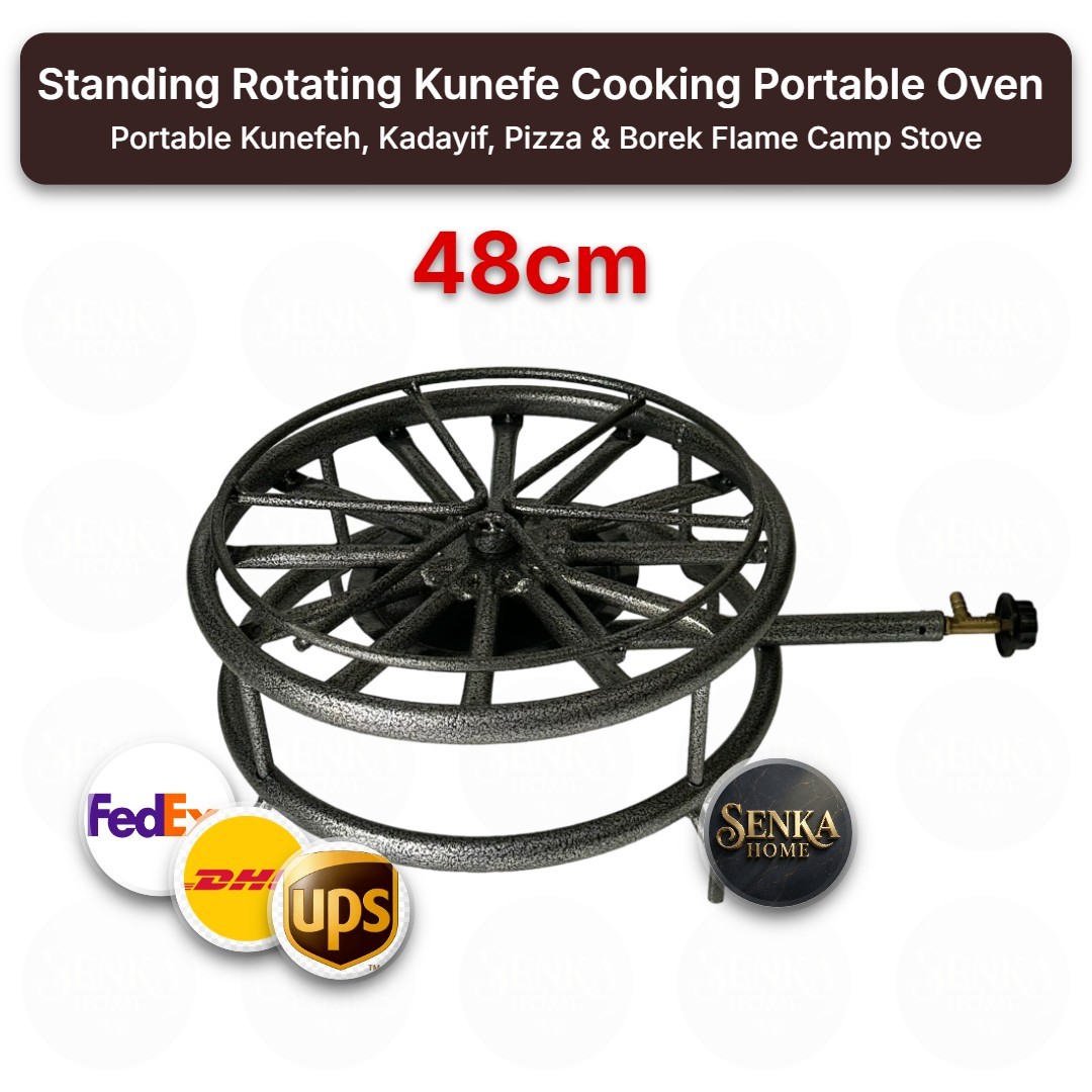 Portable Multiple Flame Camp Stove for Knafeh, Kadayif, Pizza & Borek – 48 cm