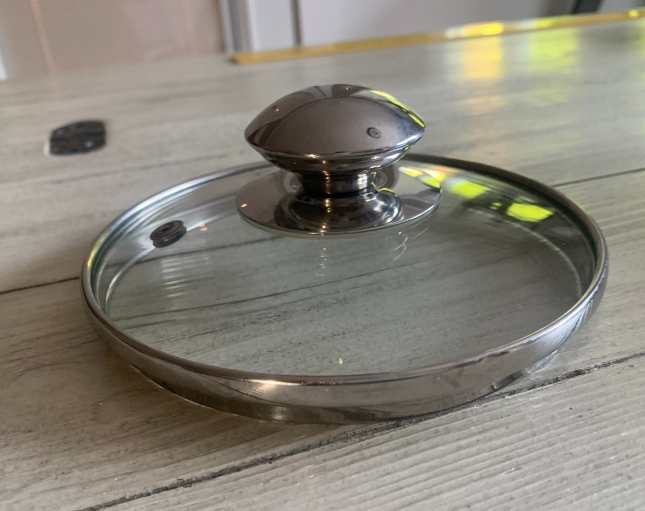 Glass Lid With Vent Replacement Lid 5-3/8″ inner for Sauce Pan / Pot